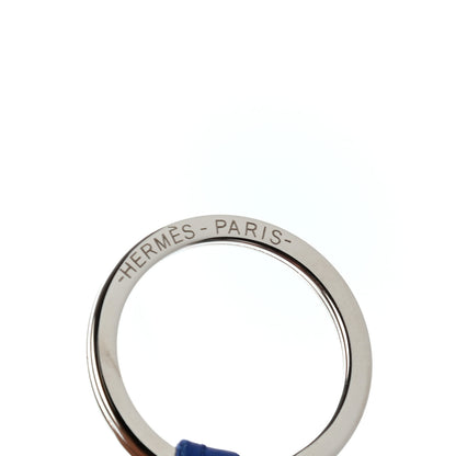 Hermes Lambskin Carmen Tassel Key Holder Bleu Electrique 3 of 4
