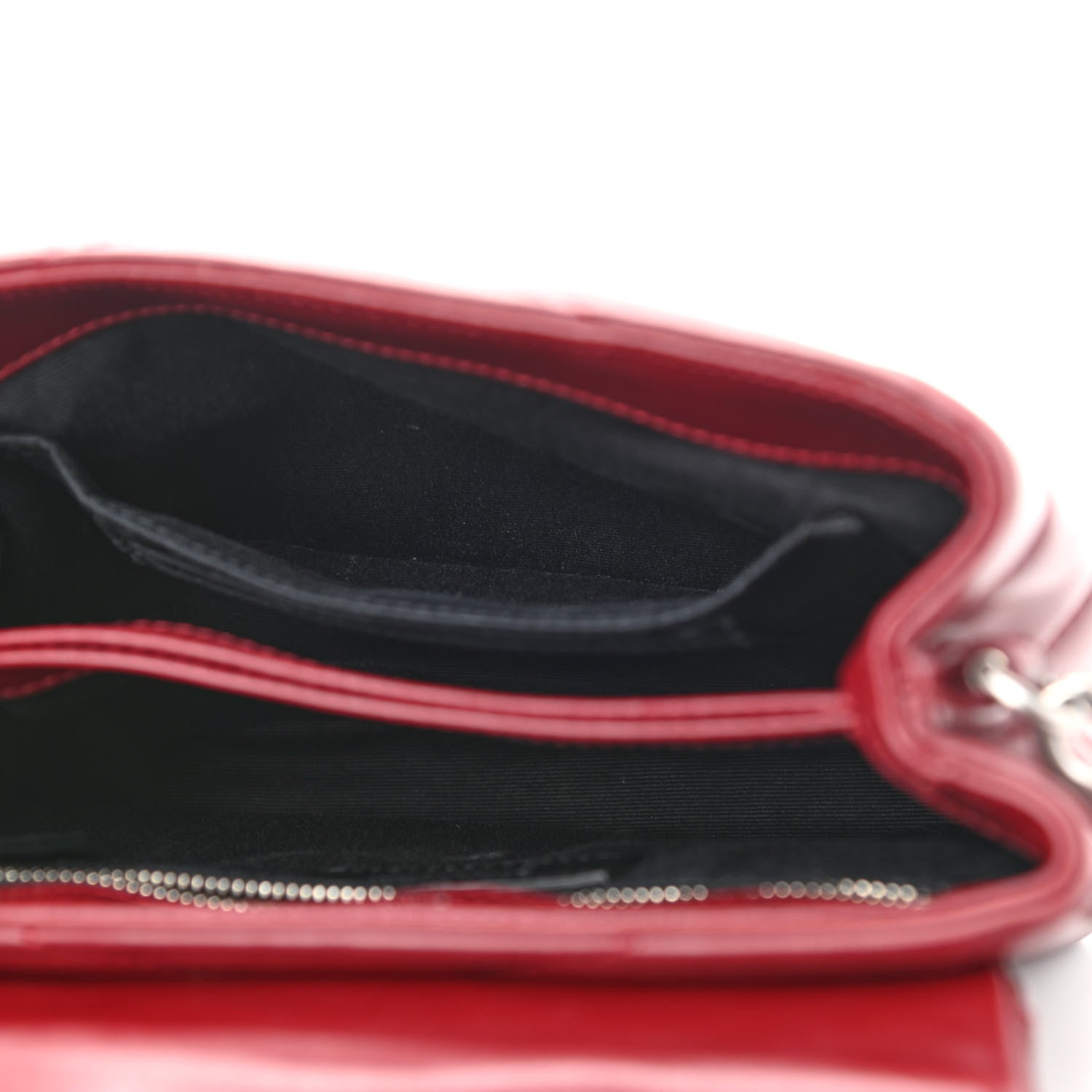 Saint Laurent Calfskin Y Quilted Monogram Toy Loulou Crossbody Bag Rouge 4 of 8