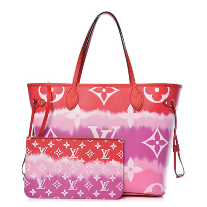 Louis Vuitton Monogram Escale Neverfull MM Rouge 1 of 12