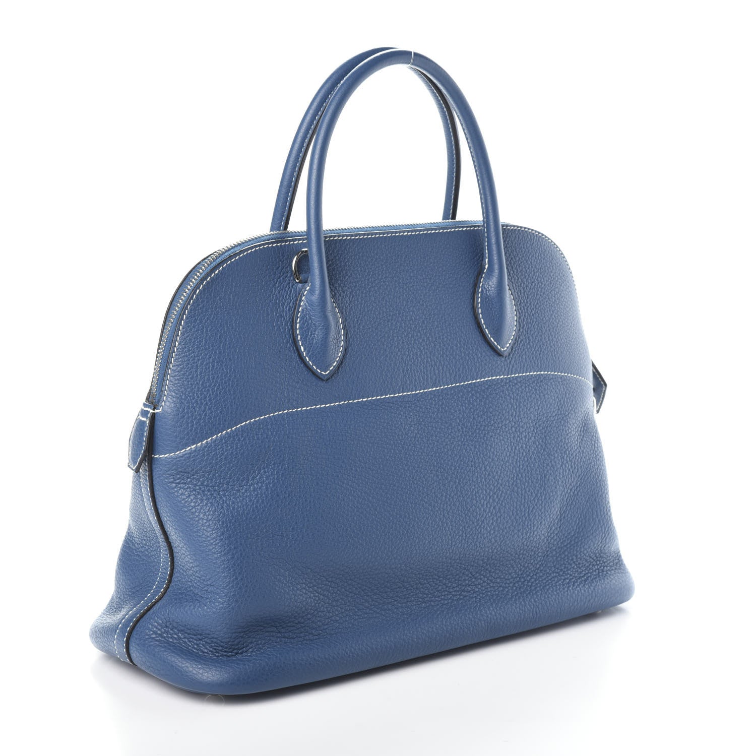 Hermes Taurillon Clemence Bolide 35 Bleu Thalassa 3 of 9