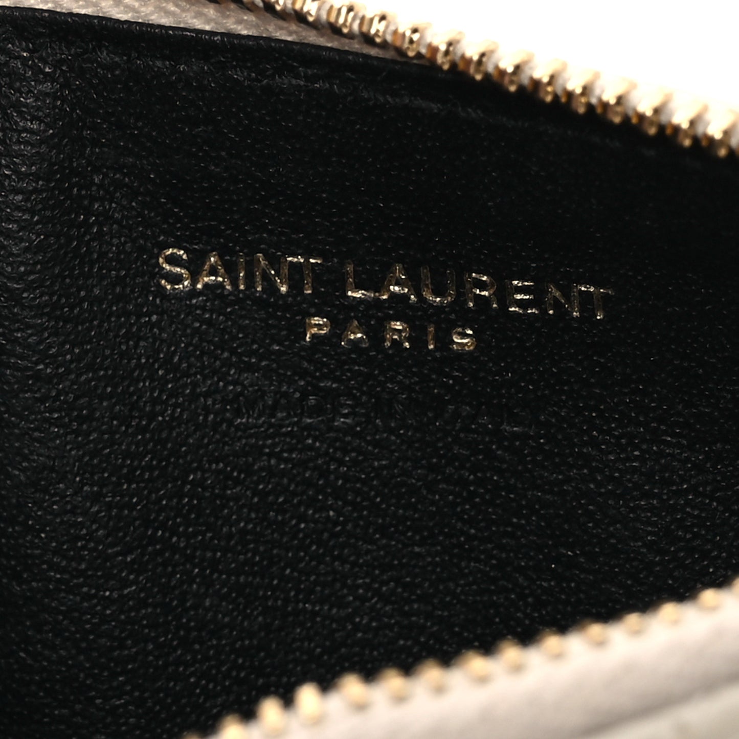 Monogram Grain de Poudre 5 Fragments Zip Pouch Card Holder Blanc Vintage