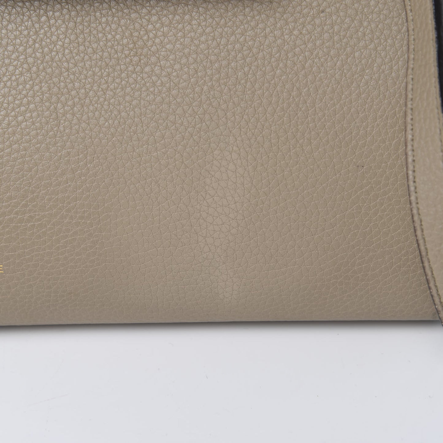 Drummed Calfskin Mini Belt Bag Light Taupe