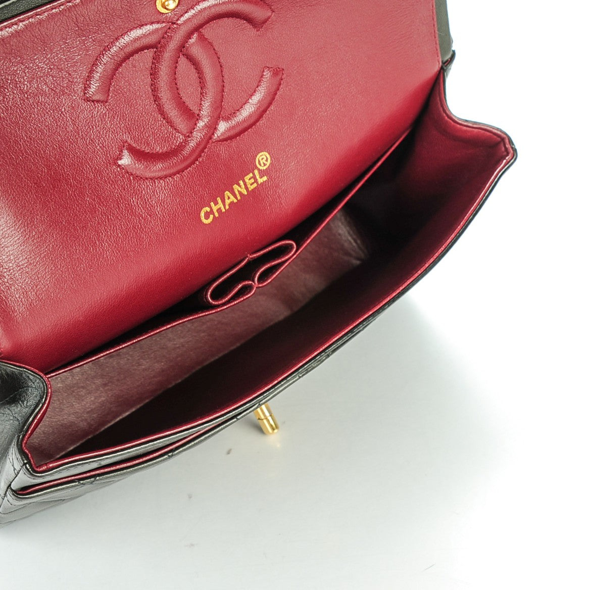 Chanel Lambskin Quilted Medium Double Flap Black 5 of 8