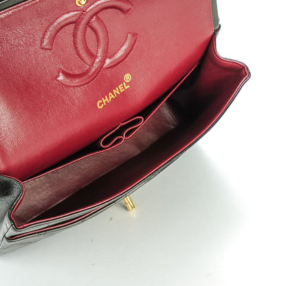 Chanel Lambskin Quilted Medium Double Flap Black 5 of 8