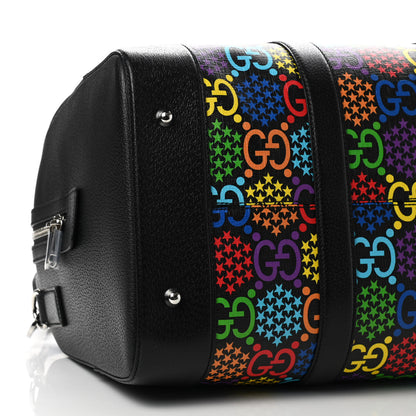 Gucci GG Supreme Monogram Psychedelic Duffle Bag Black Multicolor 8 of 9
