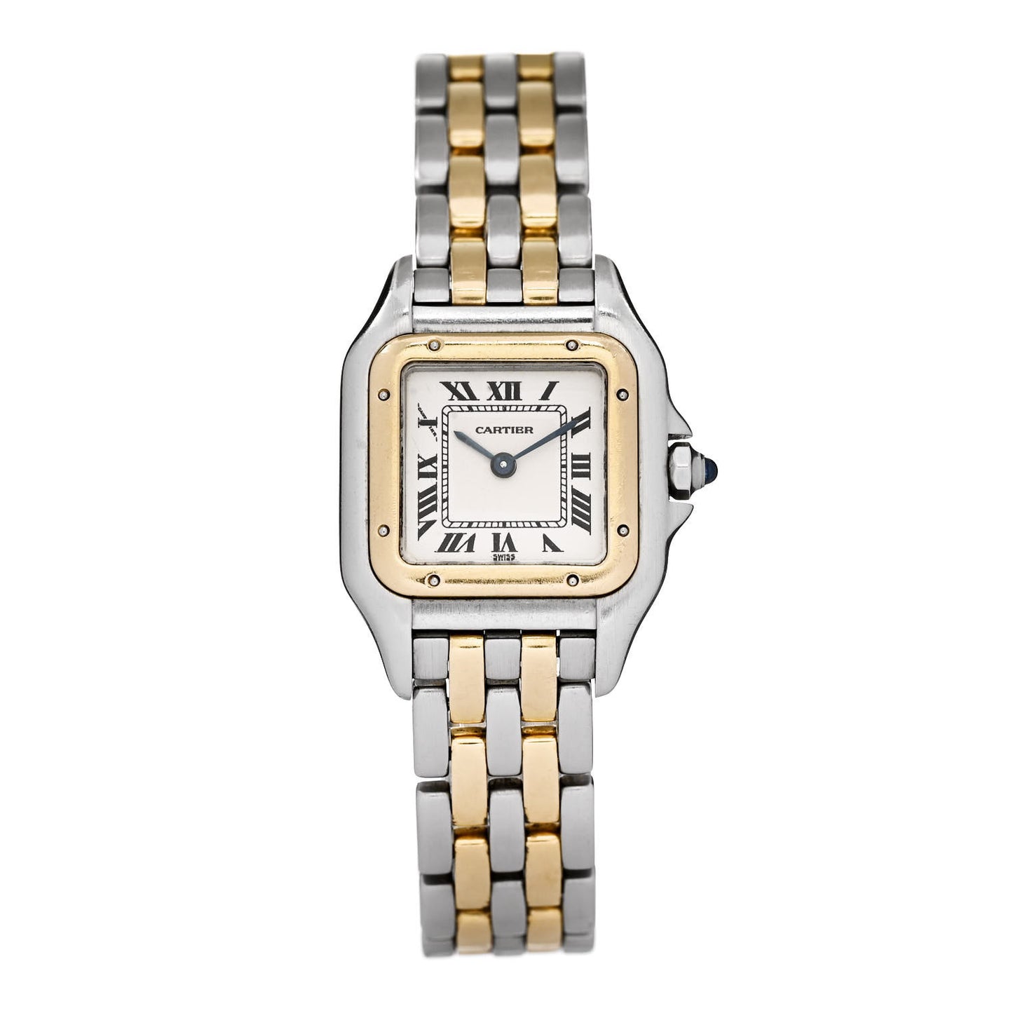 Stainless Steel 18K Yellow Gold 22mm Panthere Quartz Watch