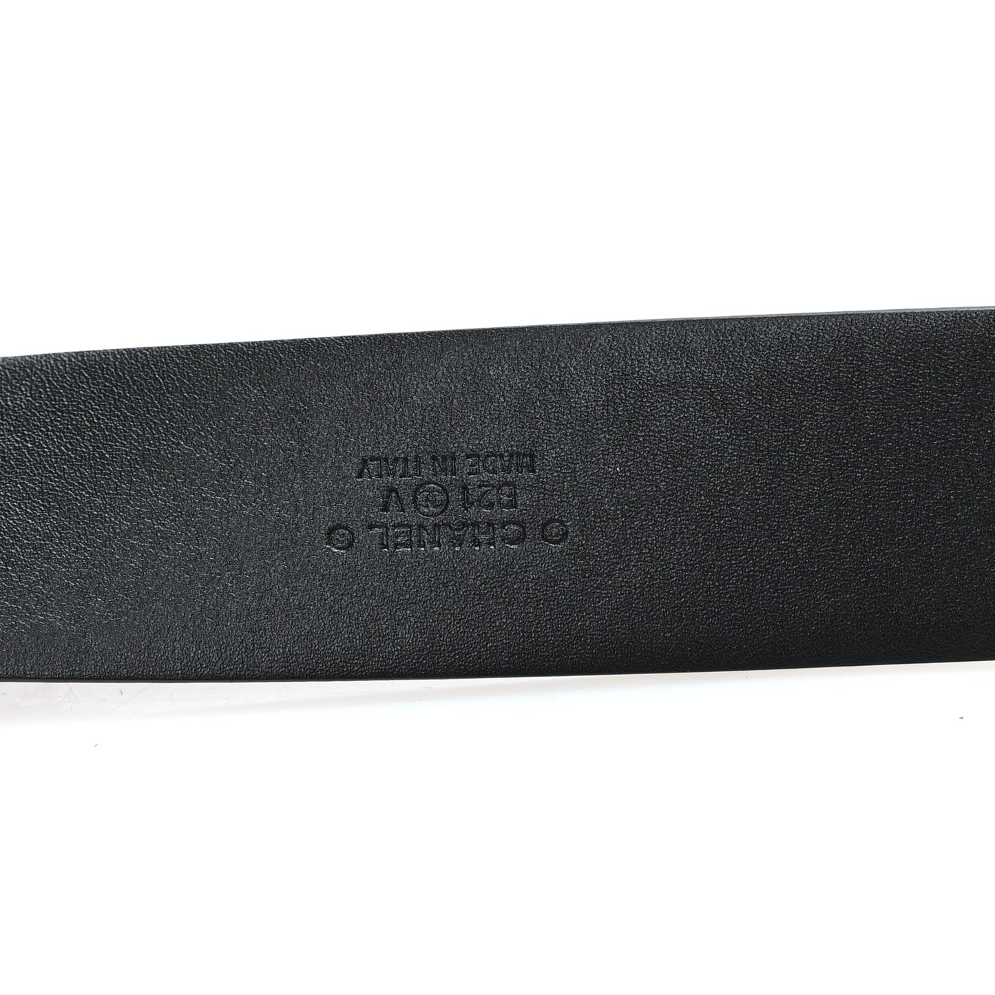 Calfskin CC Chain Belt 85 34 Black