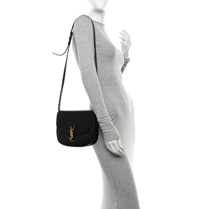 Saint Laurent Smooth Calfskin Monogram Medium Kaia Satchel Black 2 of 11