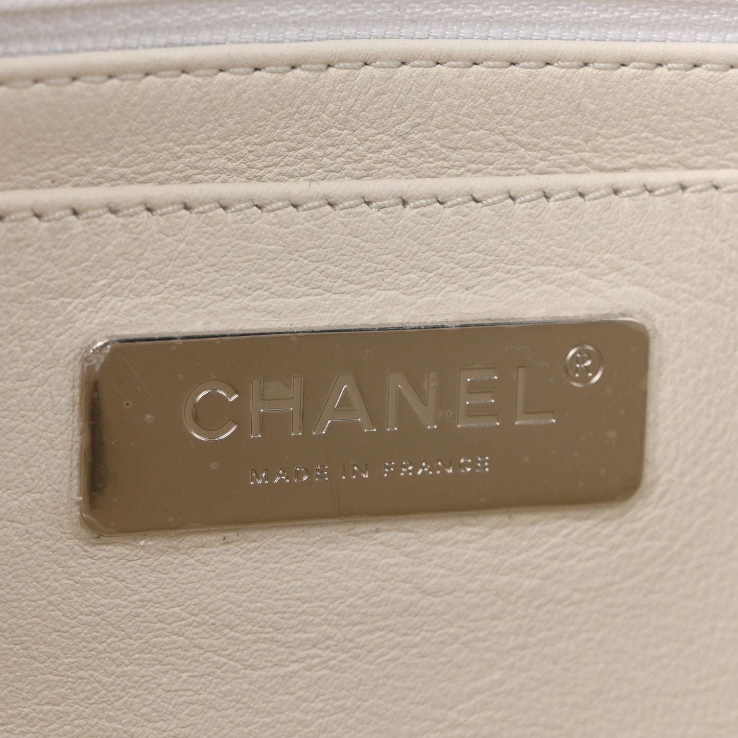 Wool Shearling Medium Single Flap Ecru Black