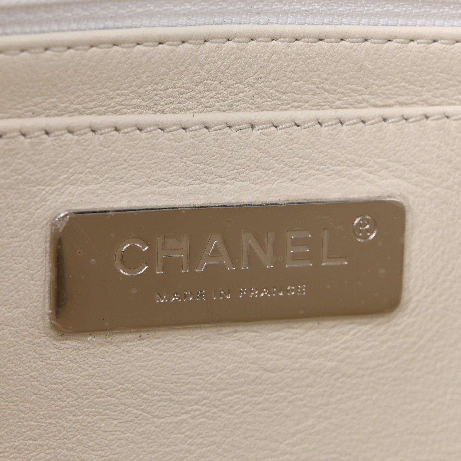 Chanel Wool Shearling Medium Single Flap Ecru Black 6 of 11