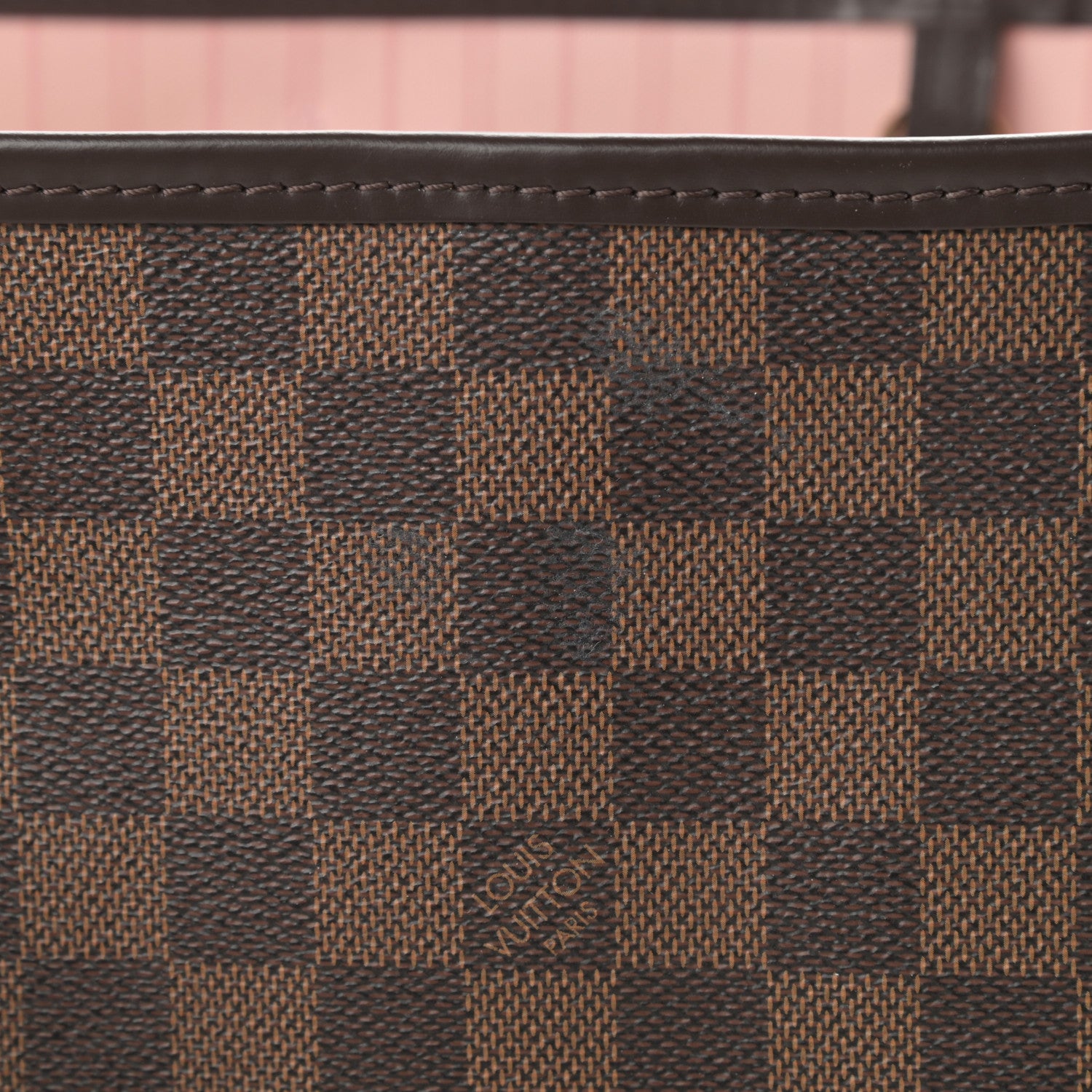 Louis Vuitton Damier Ebene Neo Neverfull MM Rose Ballerine 15 of 15