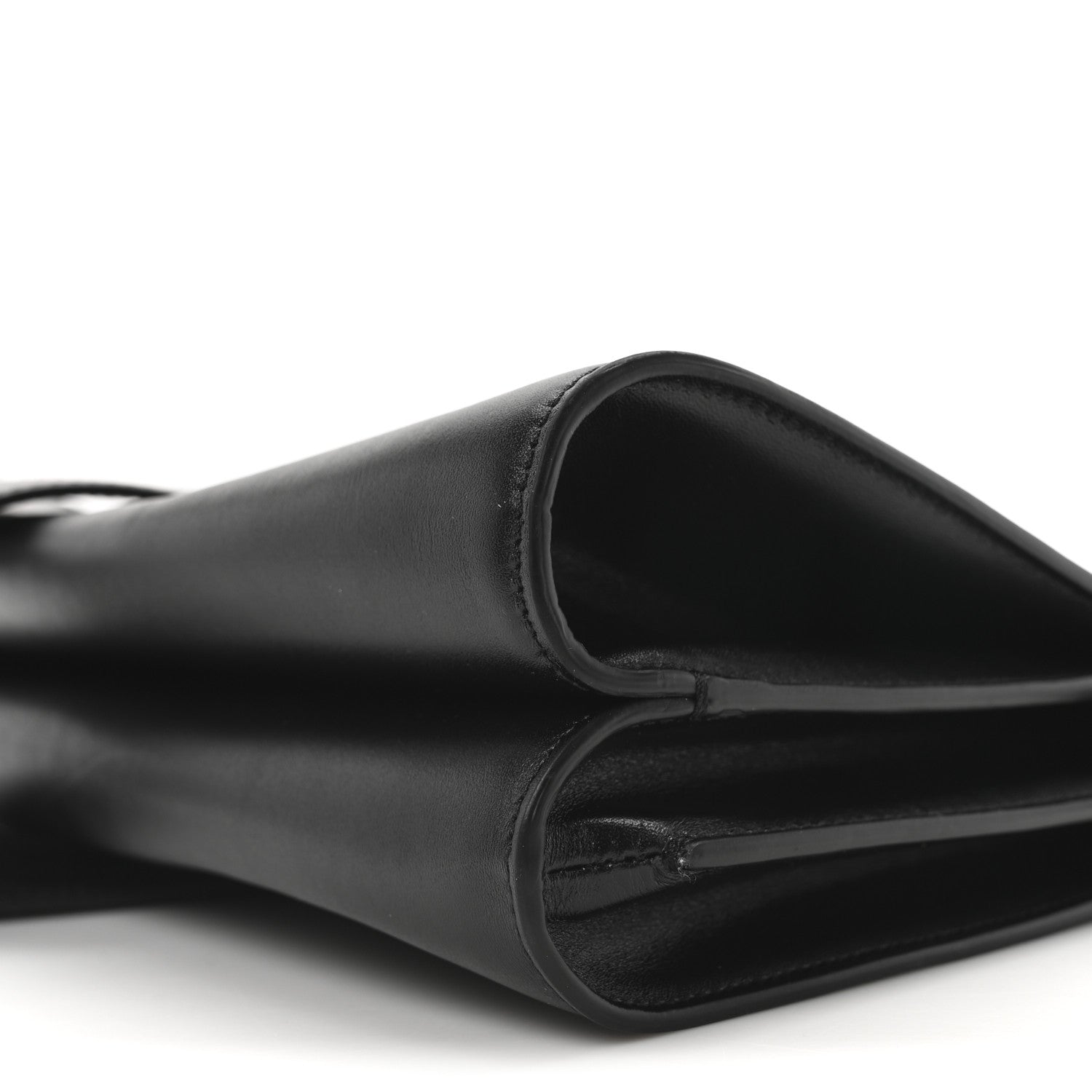 The Row Smooth Calfskin Isla Clutch Black 8 of 8