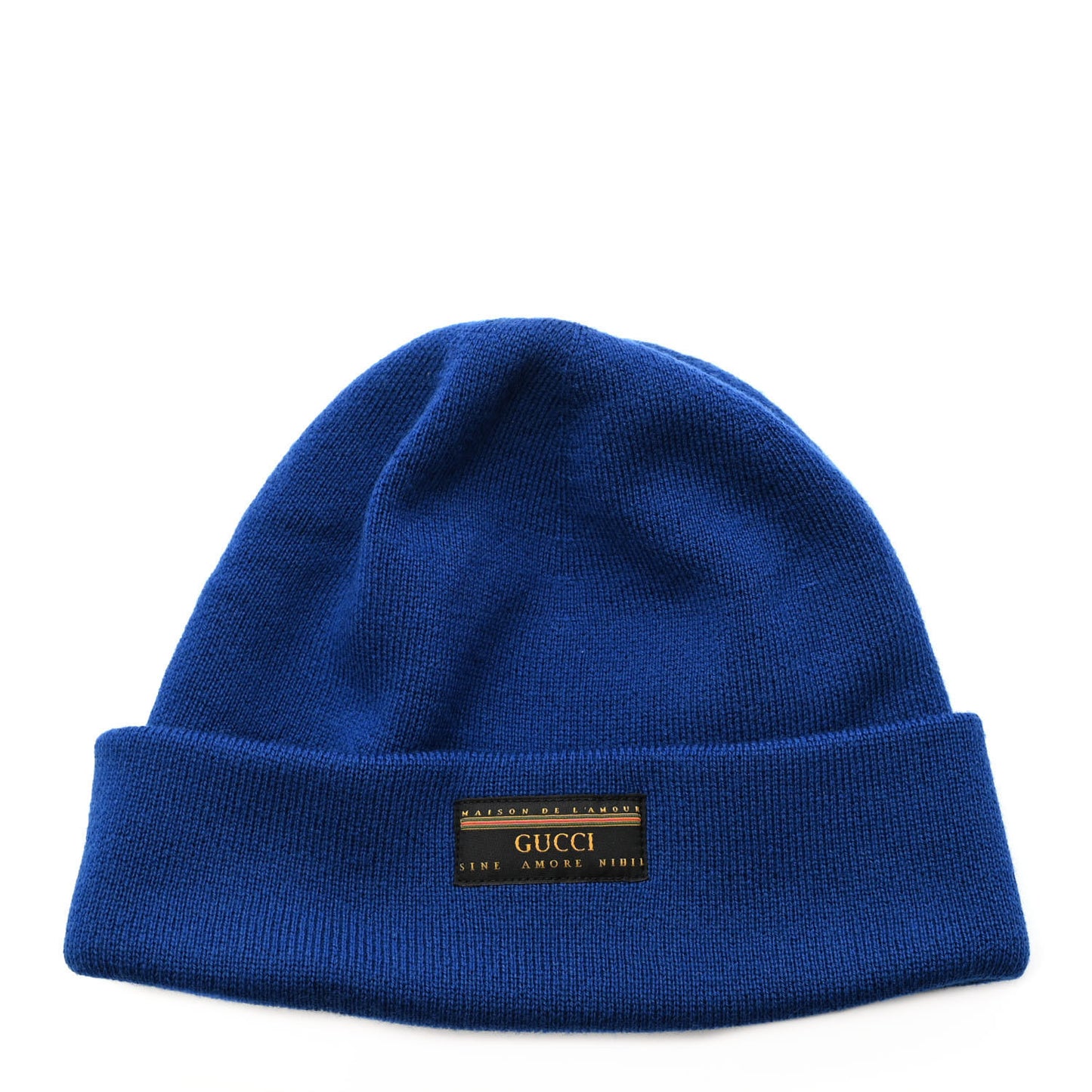 Wool Maison De J'amour Knit Beanie Hat M Royal Blue