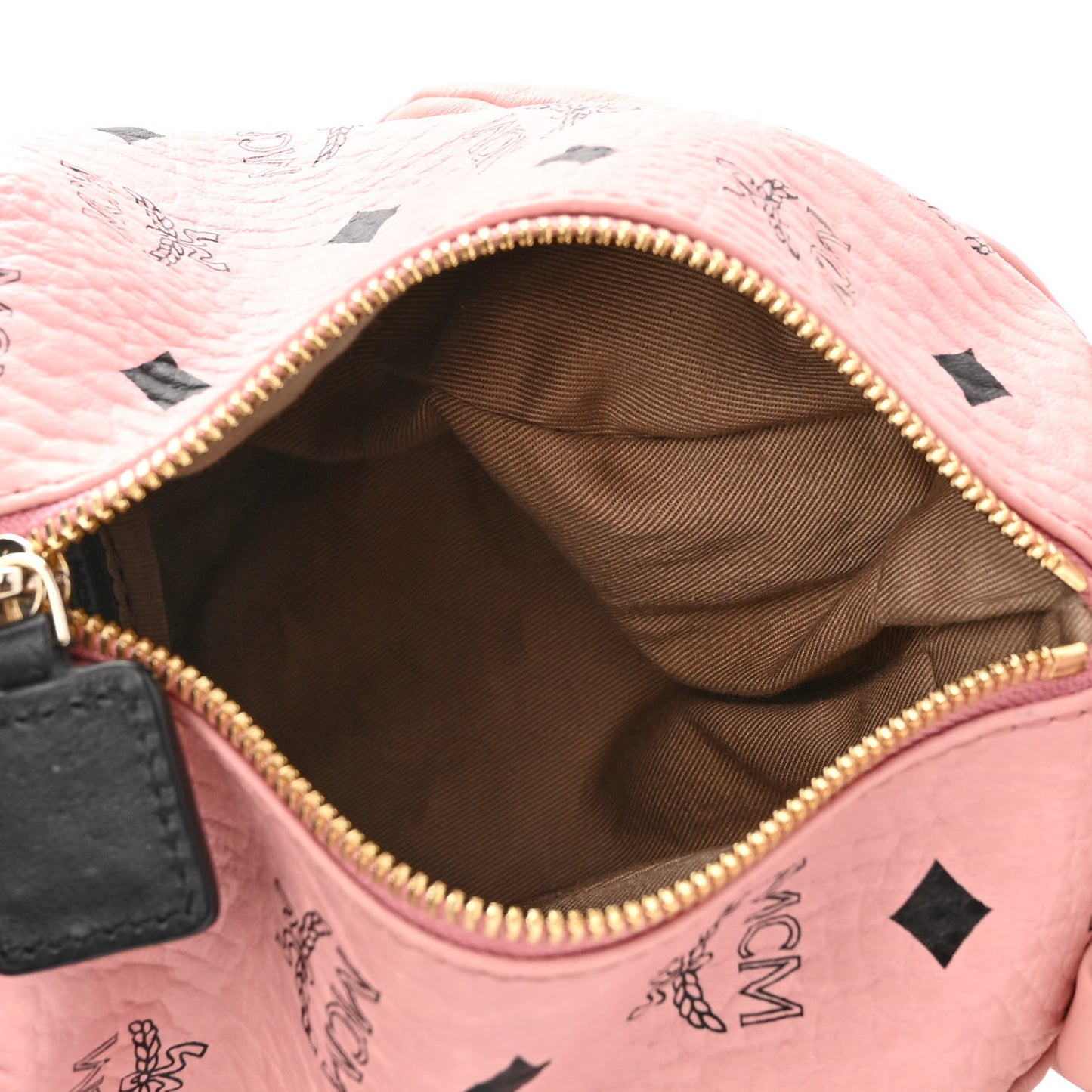 Calfskin Visetos Rabbit Zoo Doll Backpack Soft Pink