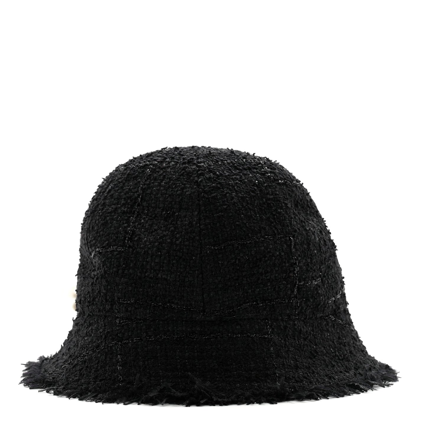 Tweed Pearl Bucket Hat 58 Black