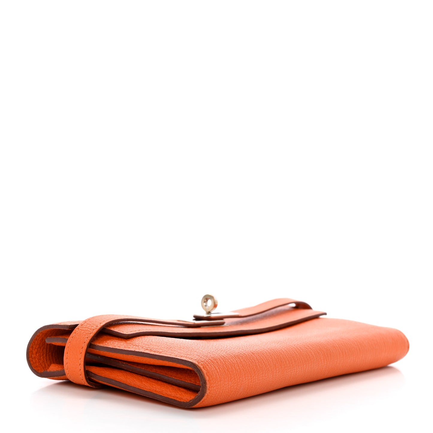 Chevre Mysore Kelly Longue Wallet Orange