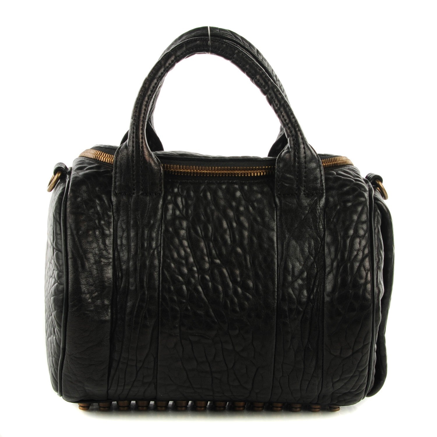 Alexander Wang Pebbled Lambskin Rockie Black Antique Brass Hardware 1 of 7