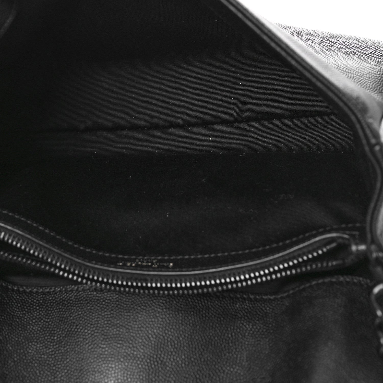 Saint Laurent Grain De Poudre Medium West Hollywood Monogram Fold-Over Black 5 of 8