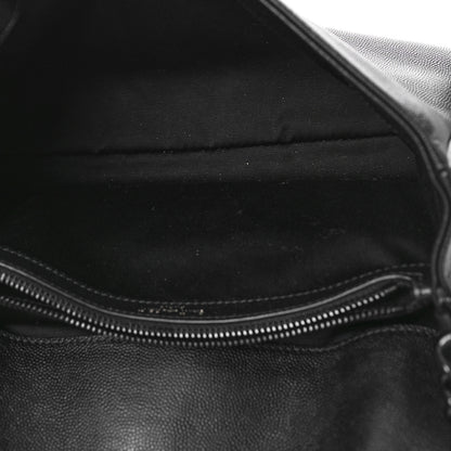 Saint Laurent Grain De Poudre Medium West Hollywood Monogram Fold-Over Black 5 of 8