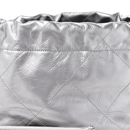 Chanel Metallic Calfskin Quilted Small Chanel 22 Silver 8 of 10