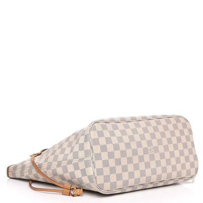 Louis Vuitton Damier Azur Neo Neverfull MM Rose Ballerine 4 of 18