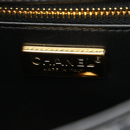 Chanel Sequin Mixed Fibers Leopard Print Mini Rectangular Flap Black Orange 6 of 11