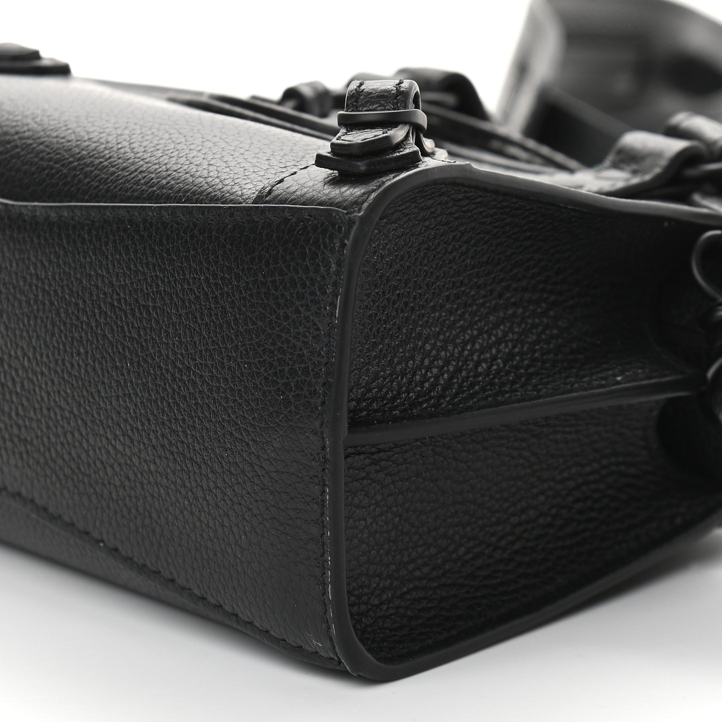 Grained Calfskin Neo Classic Black Hardware Nano City Crossbody Black