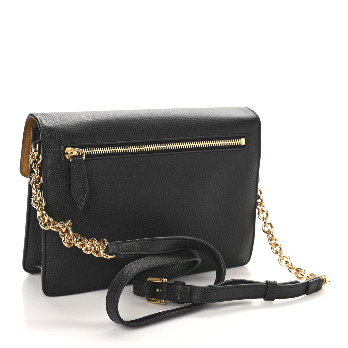 Derby Calfskin House Check Small Macken Crossbody Bag Black