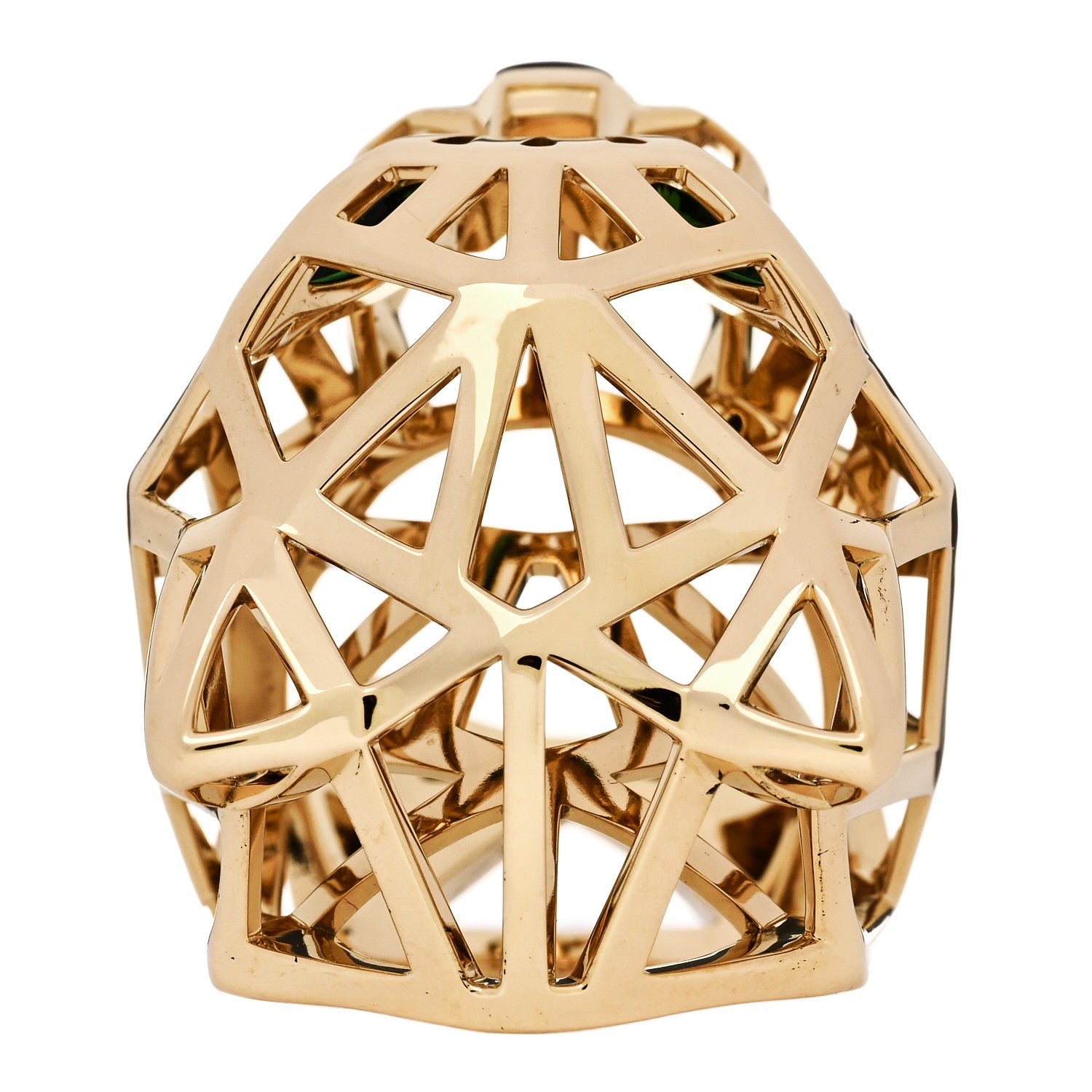 Cartier 18K Yellow Gold Tsavorite Onyx Panthere De Cartier Ring 51 5.75 3 of 7