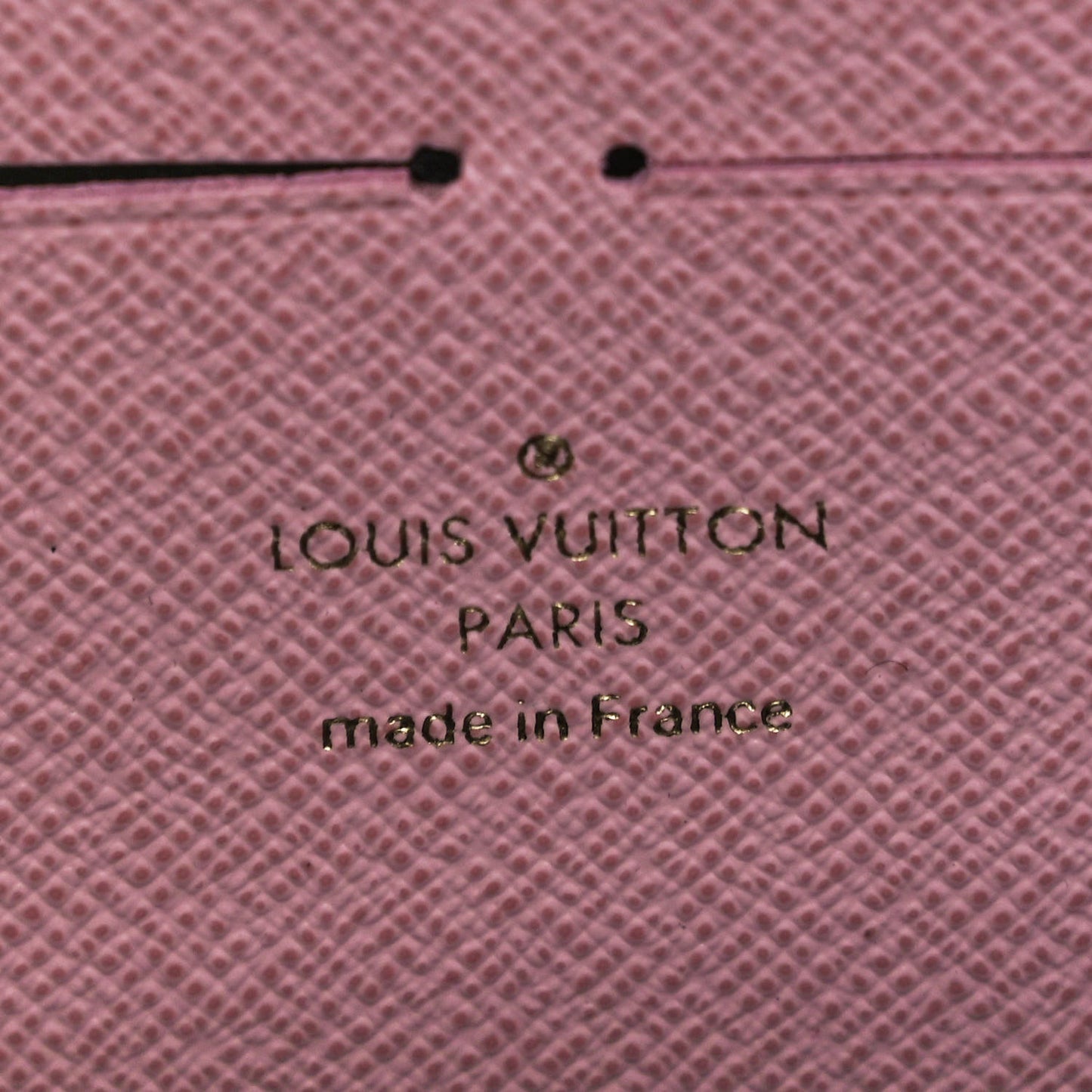Monogram Clemence Wallet Rose Ballerine