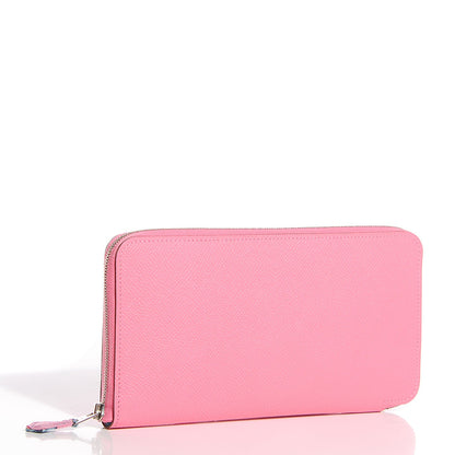 Hermes Epsom Silk'in Wallet Rose Confetti 3 of 12