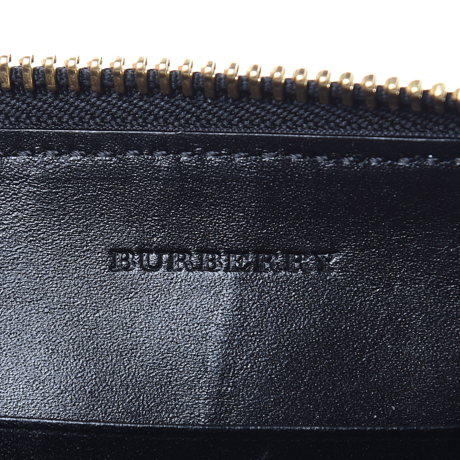 Burberry Signature Grain Calfskin Check Embossed Peyton Crossbody Clutch Bag Black 6 of 9