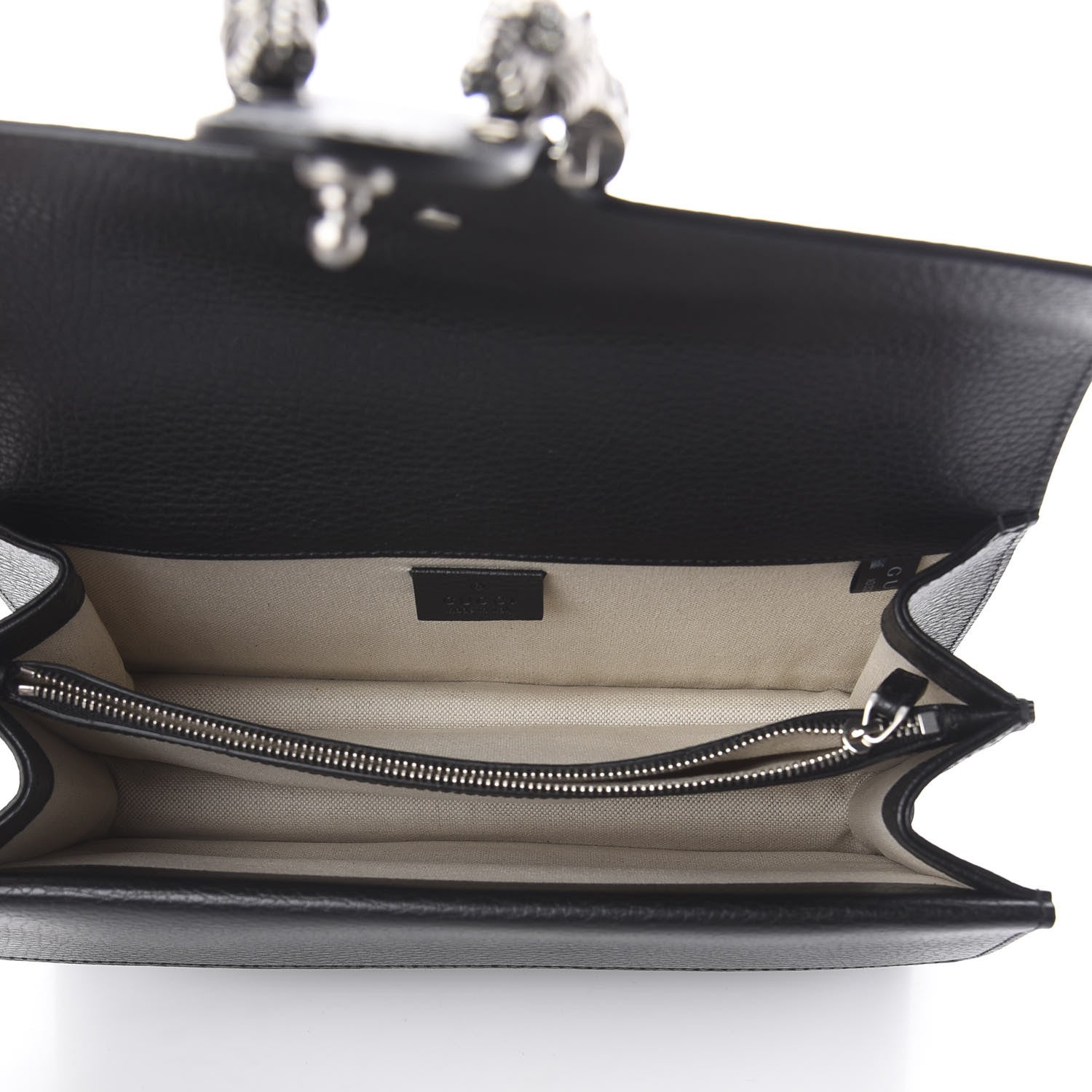 Gucci Pebbled Calfskin Small Dionysus Shoulder Bag Black 4 of 7