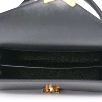 Saint Laurent Grain de Poudre Medium Classic Monogram Cassandra Top Handle Dark Smog 5 of 9