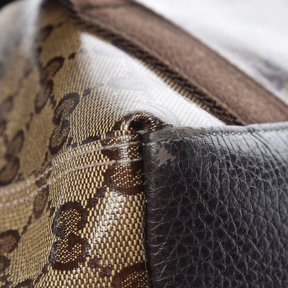 Gucci Crystal Monogram Backpack Dark Brown 14 of 15