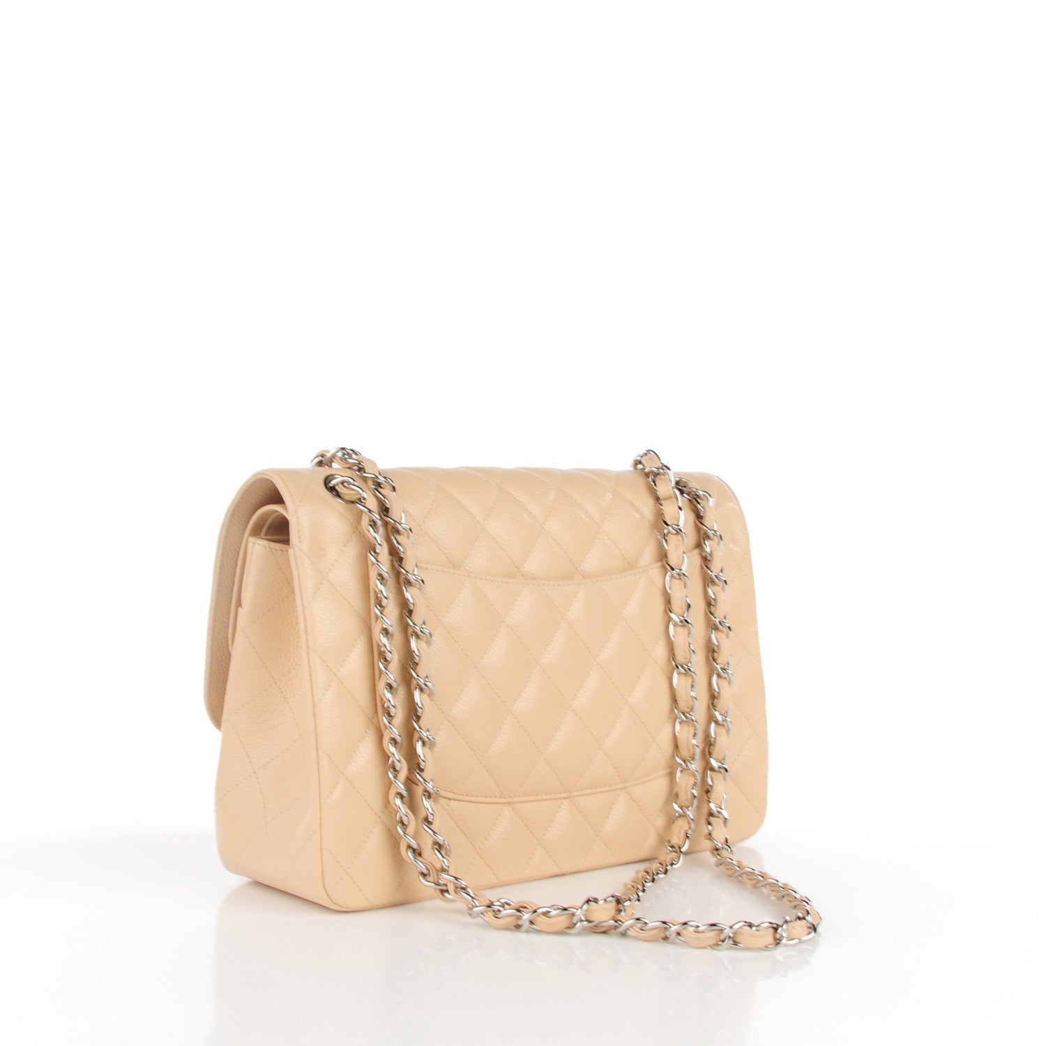 Chanel Caviar Quilted Jumbo Double Flap Beige Clair 3 of 9
