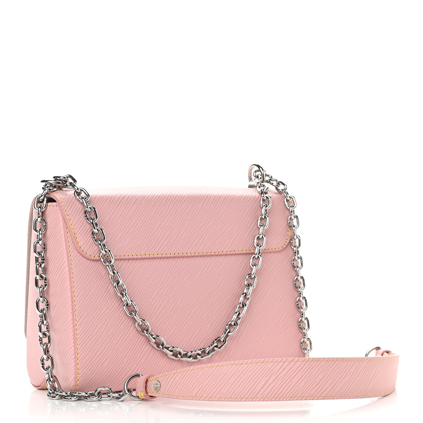 Epi Twist Shoulder Bag MM Rose Ballerine