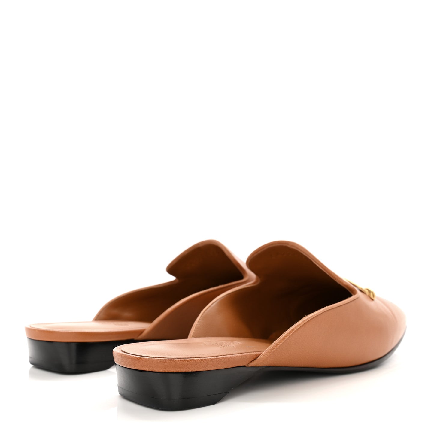 Goatskin Diane Mules 40 Beige Dore