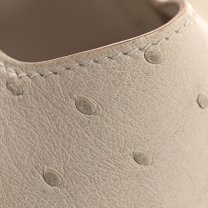 Hermes Ostrich Micro Picotin Lock Gris Perle 11 of 11