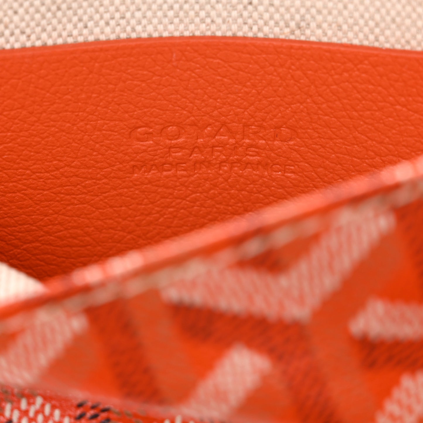 Goyardine Plumet Wallet Clutch Orange