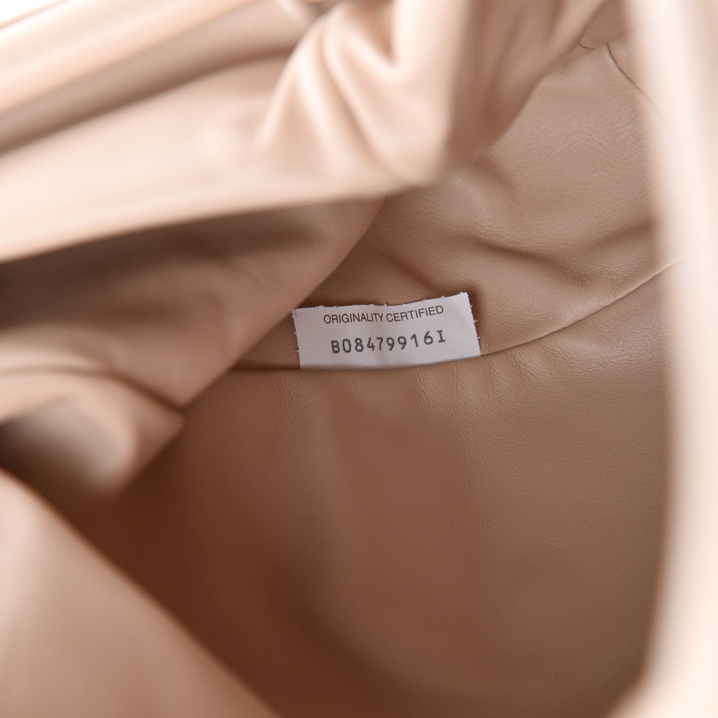 Smooth Butter Calf The Pouch Oversized Clutch Nude