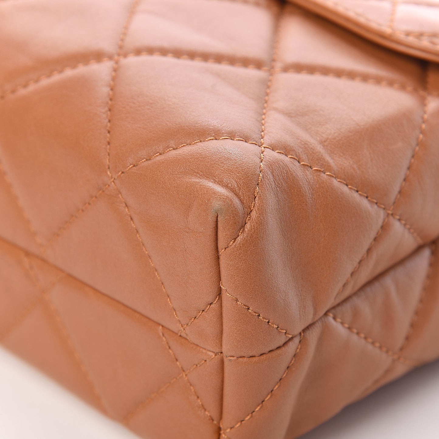 Calfskin Quilted In the Business Flap Bag Dark Beige