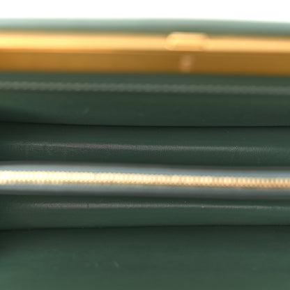 Celine Box Calfskin Medium Clasp Bag Light Green 5 of 12