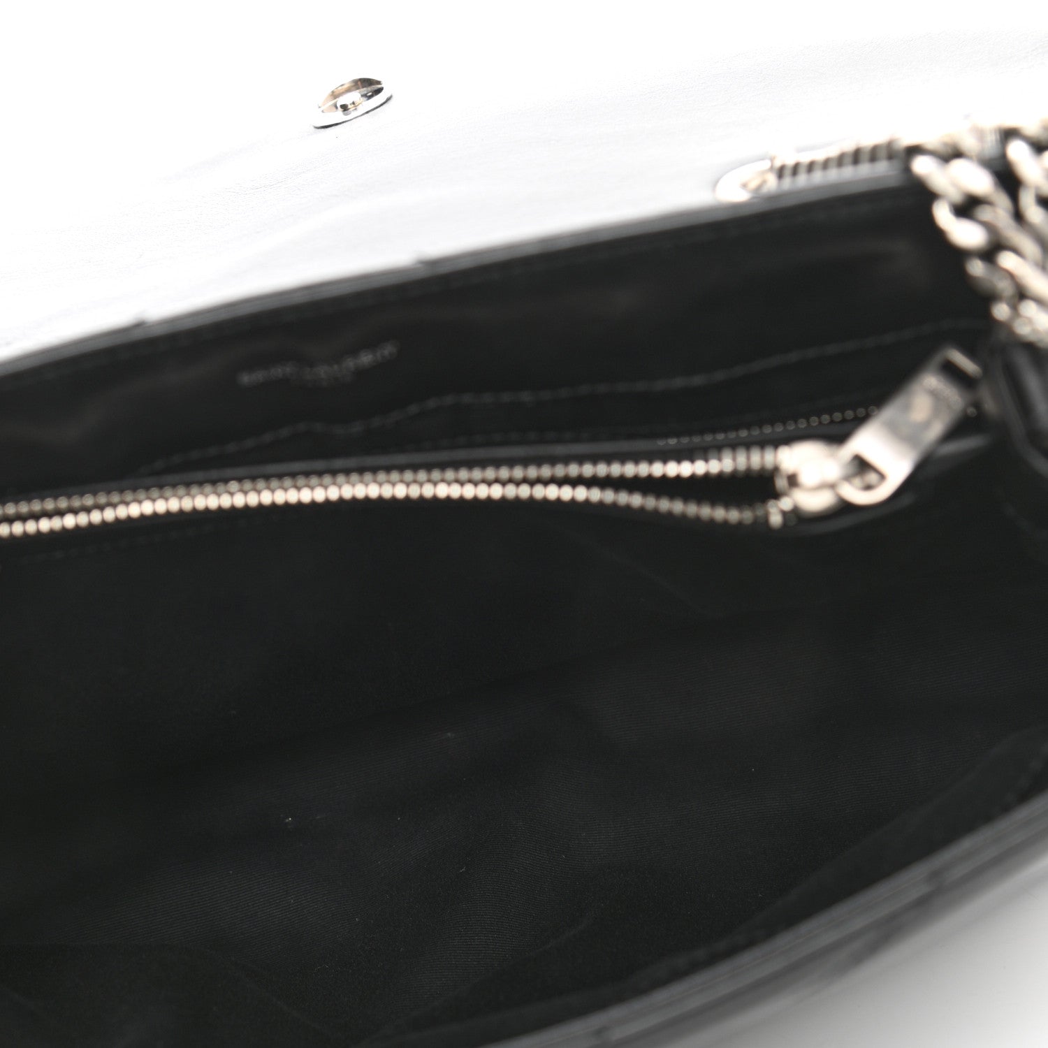 Saint Laurent Calfskin Y Quilted Monogram Medium Loulou Chain Satchel Black 5 of 9