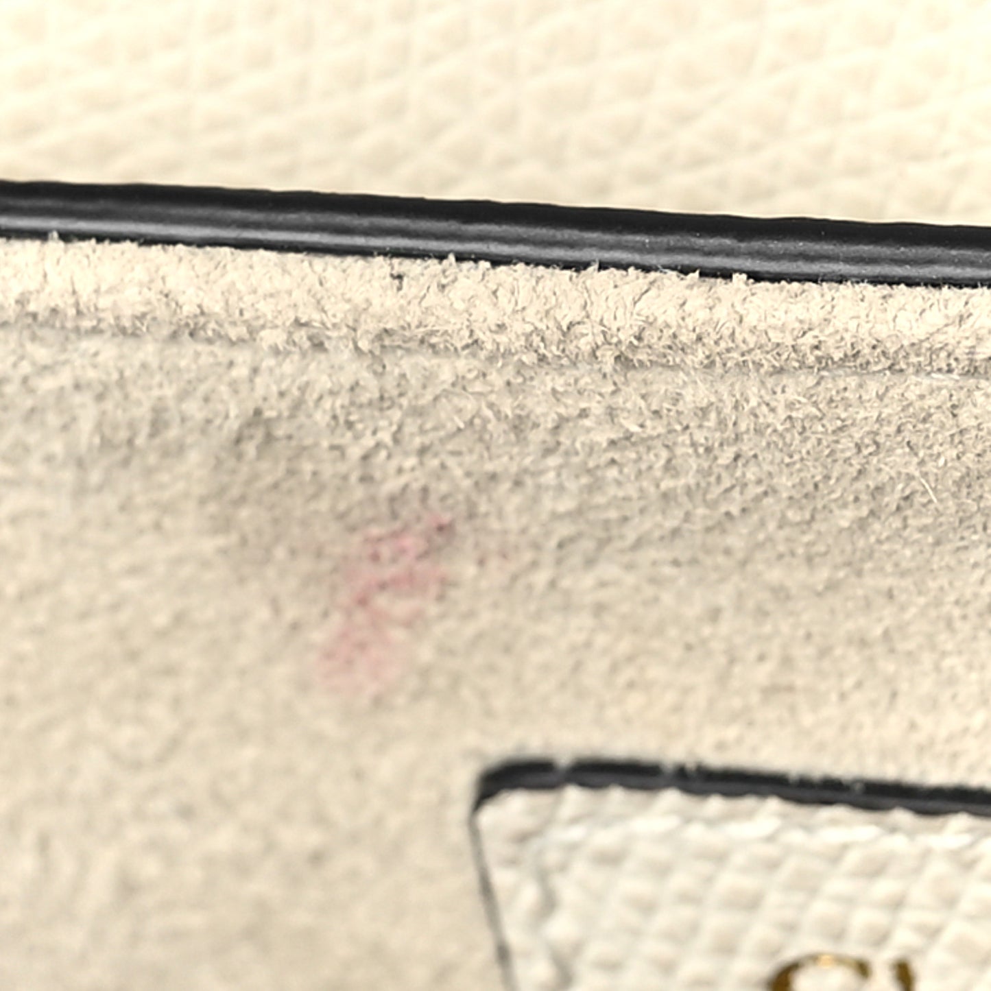 Grained Calfskin Mini Saddle Bag White