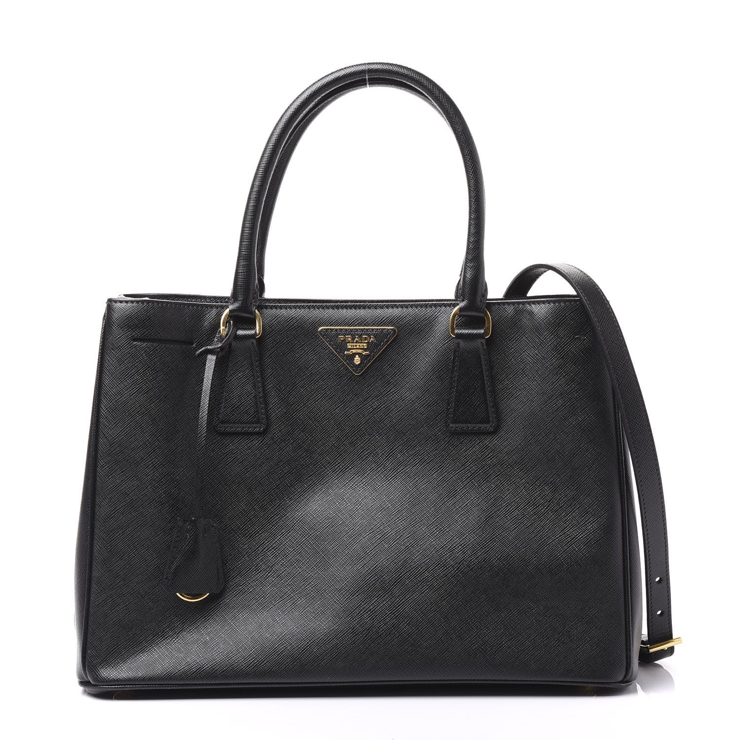 Prada Saffiano Lux Medium Tote Black 1 of 12
