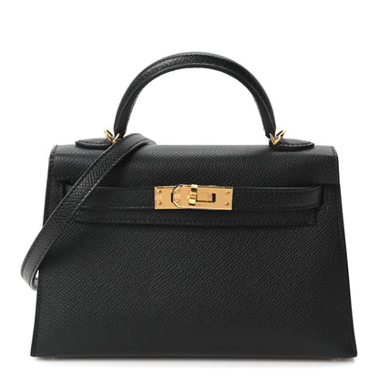 Hermes Epsom Mini Kelly Sellier 20 Black 1 of 10