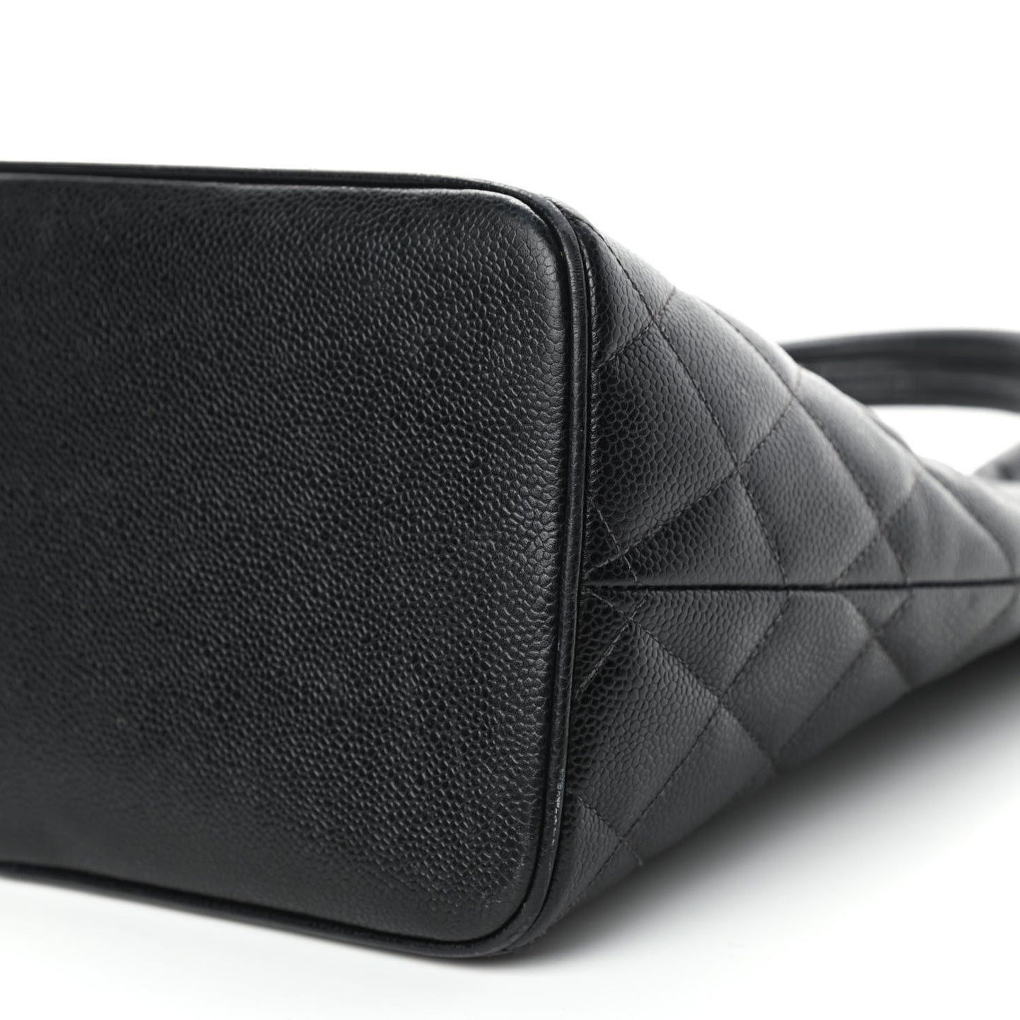 Caviar Quilted Medallion Tote Black