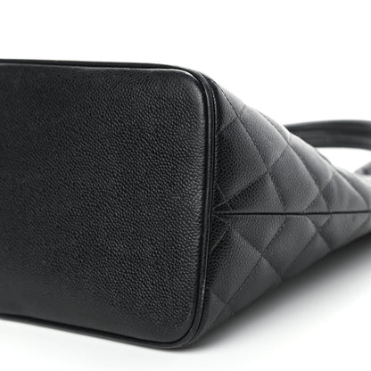 Chanel Caviar Quilted Medallion Tote Black 9 of 10