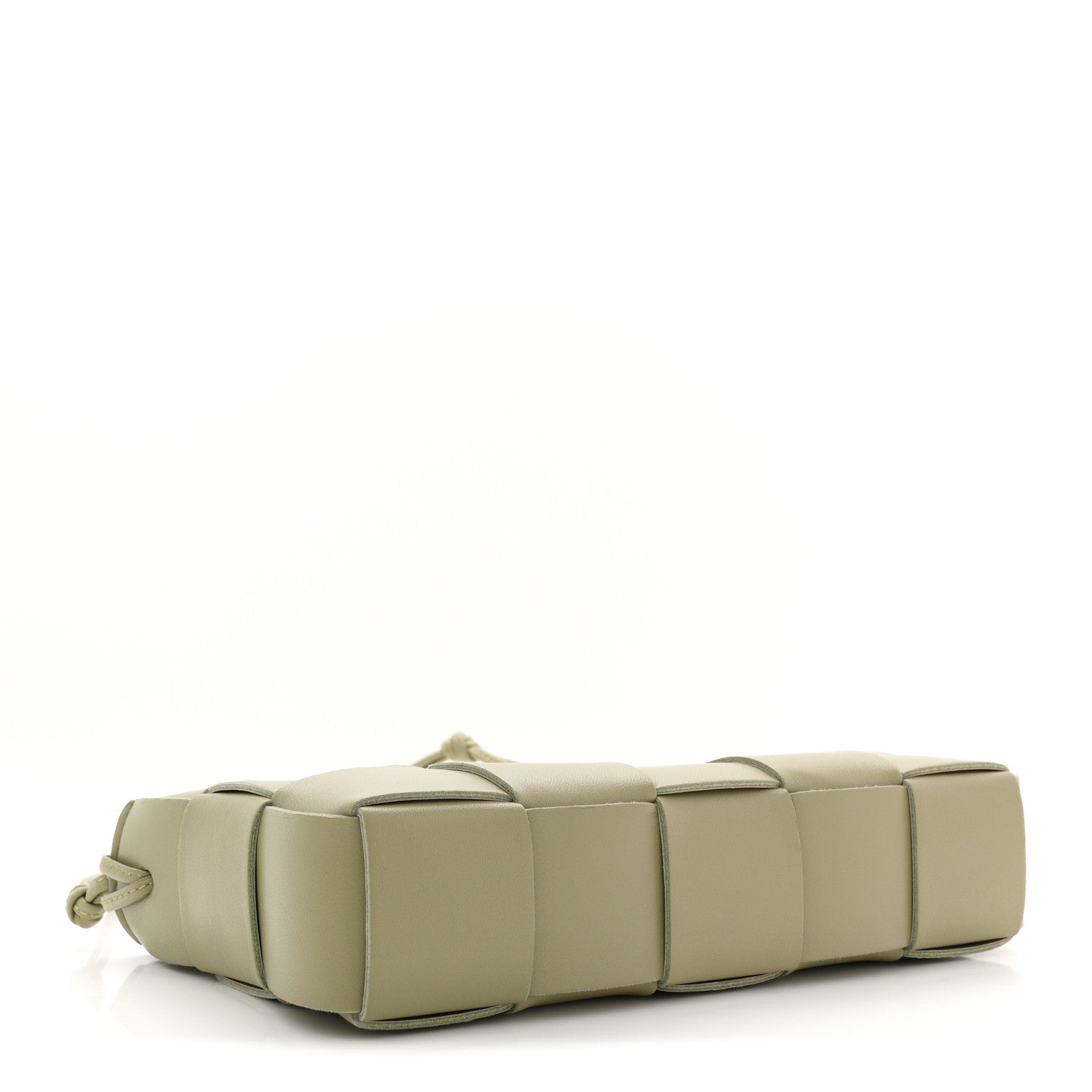 Bottega Veneta Calfskin Maxi Intrecciato Cassette Pouch On Strap Travertine 4 of 10